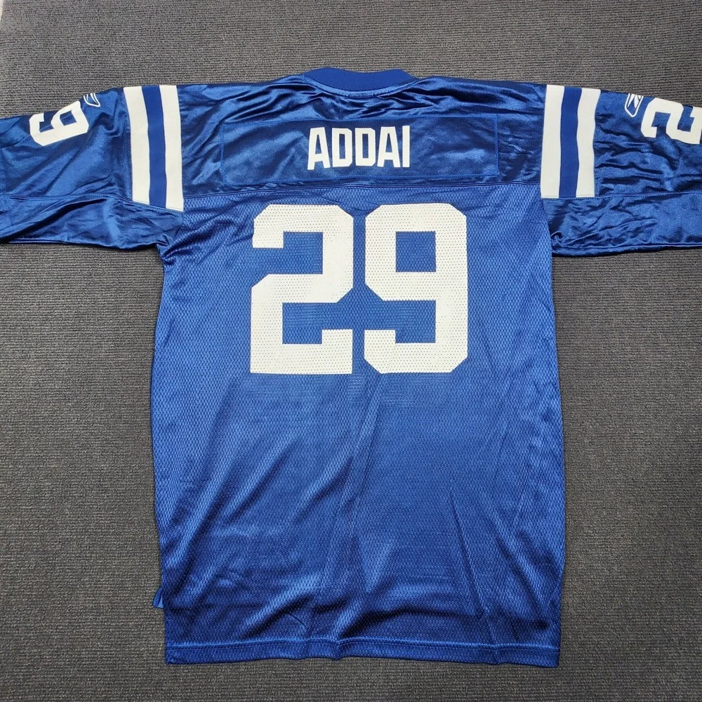 Reebok Indianapolis Colts Joseph Addai #29 Jersey Men Large Blue Mesh Football